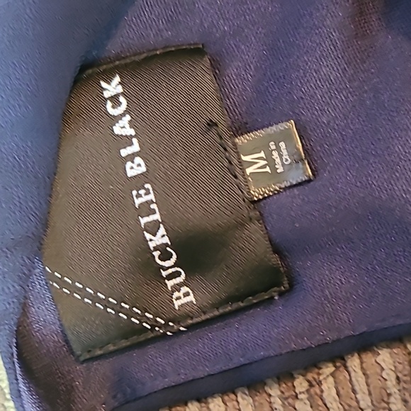 Buckle Black Cold Shoulder Blouse - Picture 8 of 13